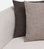 Vale Fabric 1 Seater Sofa with Leatherette Cladding in Beige Colour Vale Fabric 1 Seater Sofa with Leatherette Cladding in Beige Colour