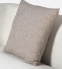 Vale Fabric 1 Seater Sofa with Leatherette Cladding in Beige Colour