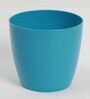 Plastic Blue Flower Desk Pots