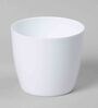 Plastic White Flower Desk Pots