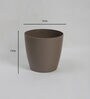 Plastic Brown Flower Pot