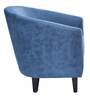 Valencia Fabric Barrel Chairs in Blue Colour Set Of 2