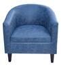 Valencia Fabric Barrel Chairs in Blue Colour Set Of 2