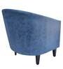 Valencia Fabric Barrel Chairs in Blue Colour Set Of 2