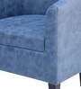 Valencia Fabric Barrel Chairs in Blue Colour Set Of 2