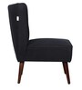 Valencia Accent cum Lounge Chair in Black Colour