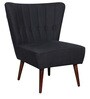 Valencia Accent cum Lounge Chair in Black Colour