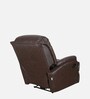 Valencia Leatherette 1 Seater Manual Recliner in Dark Chocolate Brown Colour