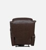 Valencia Leatherette 1 Seater Manual Recliner in Dark Chocolate Brown Colour