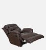 Valencia Leatherette 1 Seater Manual Recliner in Dark Chocolate Brown Colour