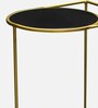 Valencia Metal End Tables in Gold Color with (Set of 2)