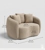 Valencia Royal 1 Seater Sofa In Beige Color