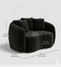 Valencia Royal 1 Seater Sofa In Black Color