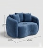 Valencia Royal 1 Seater Sofa In Blue Color