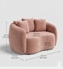 Valencia Royal 1 Seater Sofa In Blush Pink Color