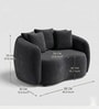 Valencia Royal 1 Seater Sofa In Charcoal Grey Color