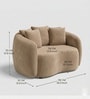 Valencia Royal 1 Seater Sofa In Light Brown Color