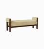 Valencia Sheesham Wood Bench In Beige Color
