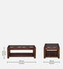 Valencia Sheesham Wood Coffee Table In Scratch Resistant Honey Oak Finish With Glass Top