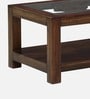 Valencia Sheesham Wood Coffee Table In Scratch Resistant Provincial Teak Finish With Glass Top