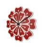 Valentina Engineered Wood Red Wall Clock