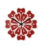 Valentina Engineered Wood Red Wall Clock