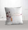 Valentine Combo of Colorful Let's Travel The World Together Girl & Boy With Travel Bag Print Cushion & Mug With Keychain Gift Set