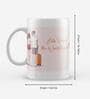 Valentine Combo of Colorful Let's Travel The World Together Girl & Boy With Travel Bag Print Cushion & Mug With Keychain Gift Set