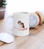 Valentine Combo of Colorful You Are My Happiness Abstract Print Cushion & Mug Gift Set