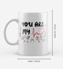 Valentine Combo of You are my heartbeat Cushion & Mug With Keychain Gift Set