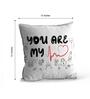 Valentine Combo of You are my heartbeat Cushion & Mug With Keychain Gift Set