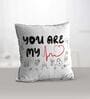 Valentine Combo of You are my heartbeat Cushion & Mug With Keychain Gift Set