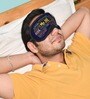 Quote Printed Blue Eye Mask