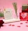Valentines Day Gift with Oval Marble Box & Desk Calendar 2025