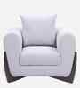 Valentini Boucl  Fabric 1 Seater Sofa in Ash Grey Colour