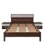 Valeria King Size Bed in Light Walnut Finish