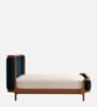 Valerio Duo-Panel Luxe Bed in velvet With Oak wood Frame & Hydraulic Storage