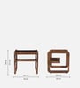 Valetta Mango Wood Side Table in Tubbaq Finish