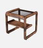 Valetta Mango Wood Side Table in Tubbaq Finish