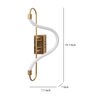 Vallecilo Metal LED Novelty Wall Light (Gold)
