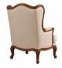 Vallen Teak Wood Lounge Chair With Suede Fabric In Beige Vallen Teak Wood Lounge Chair With Suede Fabric In Beige
