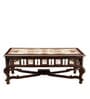 Vanam Teak Wood Coffee Table in Walnut Finish