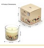 Vanilla Bean Glass Candle (White)