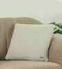 Vanilla Grey Melange 100% Cotton Mini Moss 16X16 Inches Knitted Cushion Cover