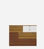 Vanquisher Chest Of Drawers In Walnut Exotic & White Finish