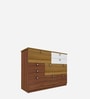 Vanquisher Chest Of Drawers In Walnut Exotic & White Finish