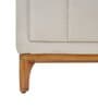 Vara Fabric 3 Seater Sofa in White Colour