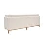 Vara Fabric 3 Seater Sofa in White Colour