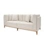 Vara Fabric 3 Seater Sofa in White Colour