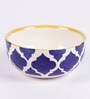 Yellow & Blue 150ml (Set of 4) Ceramic Dinner Bowl